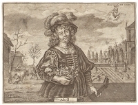 Апрель Гравюра (XVII века), Западная Европа артикул 1730c.