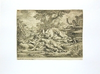 Смерть Адониса Гравюра (первая половина XVII века), Бельгия артикул 1733c.