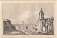 Irlande Chateau de Dublin Офорт (середина XIX века, Западная Европа) артикул 1764c.