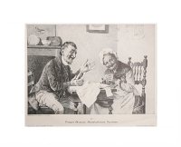 Почитатель бабушек Фототипия с оригинальной гравюры В Болафио Германия, 1900-е годы артикул 1810c.