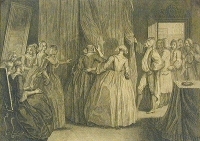Свадьба Гравюра (вторая половина XVIII века), Германия артикул 1905c.